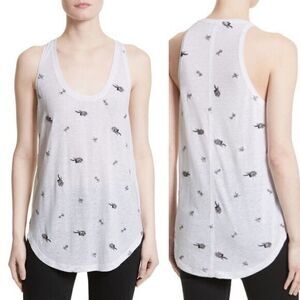 THE KOOPLES Embroidered Jersey Tank Top Blouse NWT